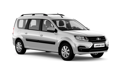 Серебристая LADA Largus универсал CNG [Битопливный]