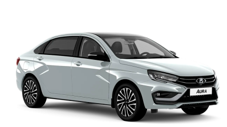 Серебристая LADA Aura Премьер