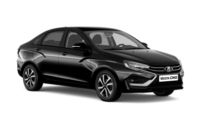 Черная LADA Vesta CNG [Битопливная]