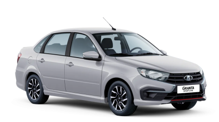 Серебристая LADA Granta Sportline